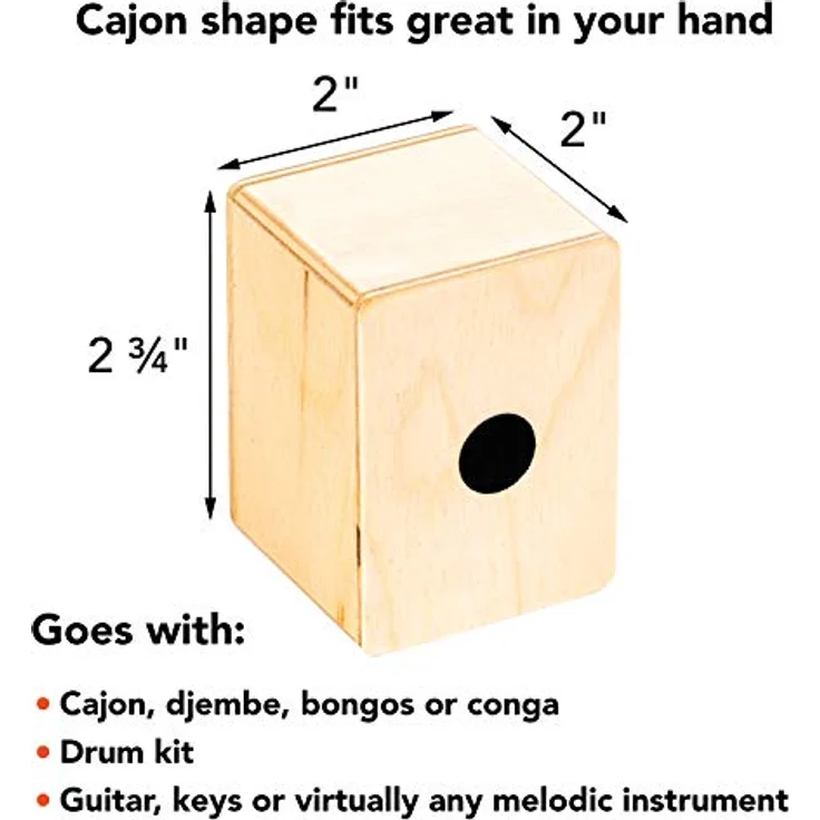 Meinl SH50 Mini Cajon Shaker, kompakt aus Birke in Natur, schneidender Sound – Bild 3