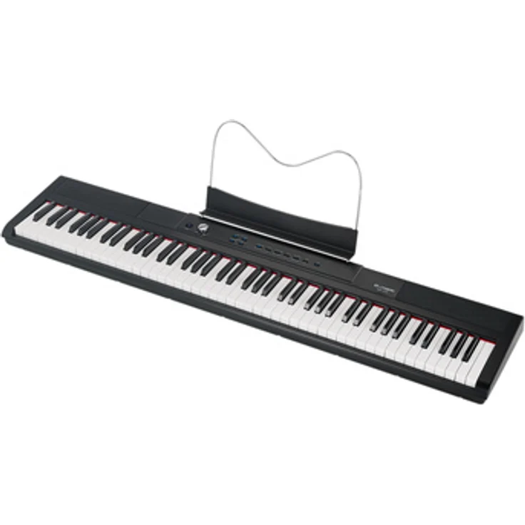 Thomann SP-320, Digital Piano mit 88 leicht gewichteten Tasten, 12 Sounds, 32-stimmiger Polyphonie, schwarz