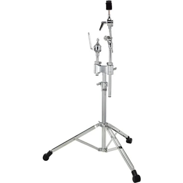 Sonor CTS 4000 Cymbal Tom Stand, Becken-Tom Kombinationsständer mit stufenlos neigbarer Beckenauflage und Gummifuß Design für maximale Stabilität