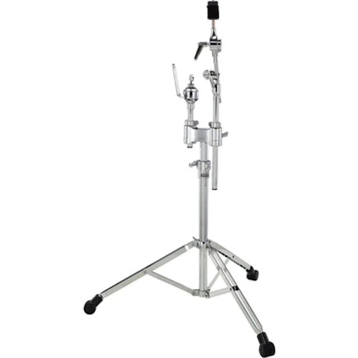 Sonor CTS 4000 Cymbal Tom Stand, Becken-Tom Kombinationsständer mit stufenlos neigbarer Beckenauflage und Gummifuß Design für maximale Stabilität