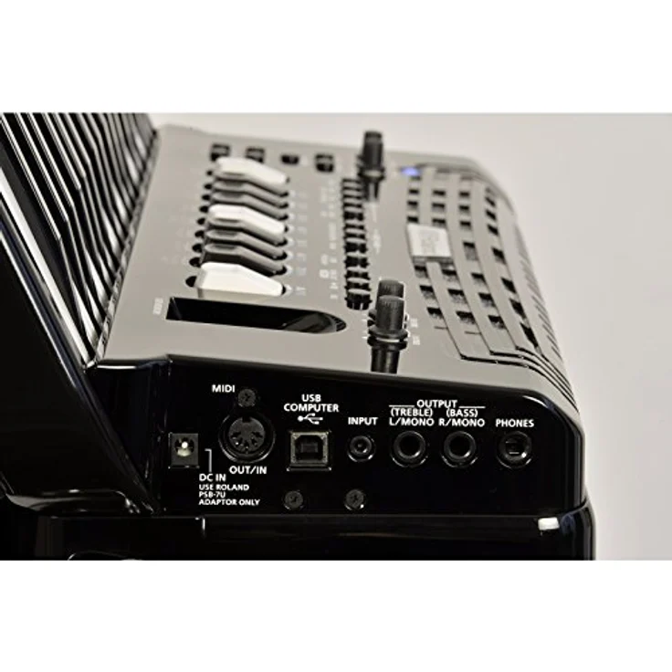 Roland FR-4 X BK, Kompaktes V-Accordion mit 37 Diskanttasten und 120 Bassknöpfen, schwarzes Gehäuse, integrierter Audiorekorder und hochkarätige Soundvielfalt – Bild 4