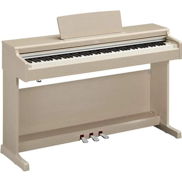 Yamaha YDP-165 WA Arius, Digital Piano mit 88 gewichteten Tasten, 10 Sounds und 192-stimmiger Polyphonie, Farbe Esche weiß