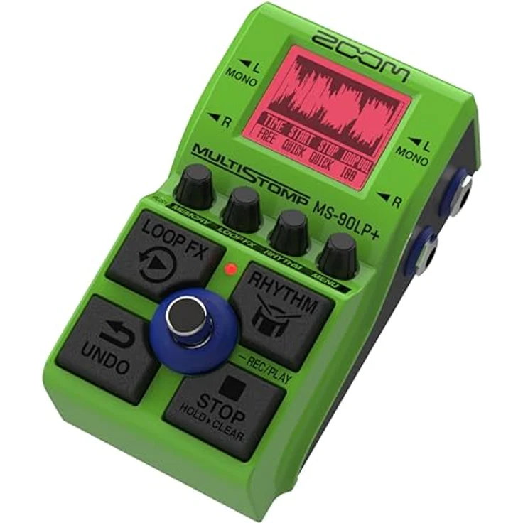Zoom MS-90LP+ Looper Pedal für Gitarre und Bass, 32-Bit Float, 100 Loops, 90 Minuten pro Loop, 13 Stunden Aufnahme, Effektvielfalt mit MIDI- und USB-Konnektivität – Bild 2