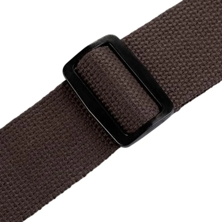 Levys Classic Cotton Strap 2" Gitarrengurt aus Baumwolle mit Wildleder-Endstück, verstellbar von 85 cm bis 155 cm, braun – Bild 3