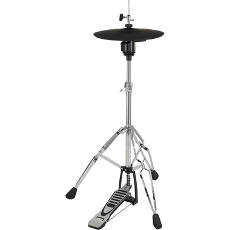Millenium CH-13X 13" Hi-Hat Pad & Stand, Zwei-Zonen Hi-Hat Pad mit Controller, kompatibel mit Roland, Pearl, ATV und Gewa