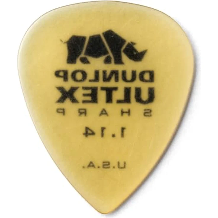 Dunlop Ultex Sharp Player's Picks 1.14, Plektrum Set mit 72 Stück, Stärke 1,14 mm – Bild 3