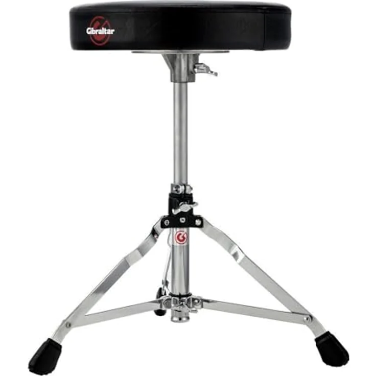 Gibraltar 5000 Series Schlagzeughocker, runder Sitz 33cm, höhenverstellbar 46-61cm, Vinyl Sitzfläche, Memory Lock, 'Super Foot' Gummifüße – Bild 1