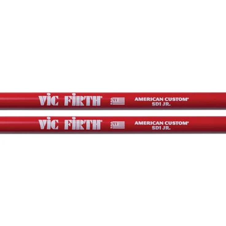 Vic Firth SD1JR Junior, Drumsticks aus Ahorn mit runden Holzköpfen, verkürzte Version für Einsteiger, 395mm Länge, 15,6mm Durchmesser – Bild 3