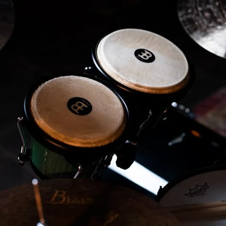 Meinl HB50FG Journey Bongo, Bongos in Forest Green mit 6,5" Macho und 7,5" Hembra, ABS Kunststoff, handselektierte Wasserbüffelfelle – Bild 10