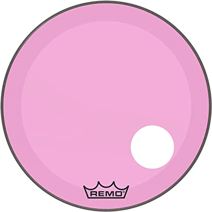 Remo 20" P3 Colortone Reso Purple, Bass Drum Resonanzfell mit 5" Mikrofonloch, lila, 10 mil stark, kräftiger Ton mit kurzem Sustain – Bild 11