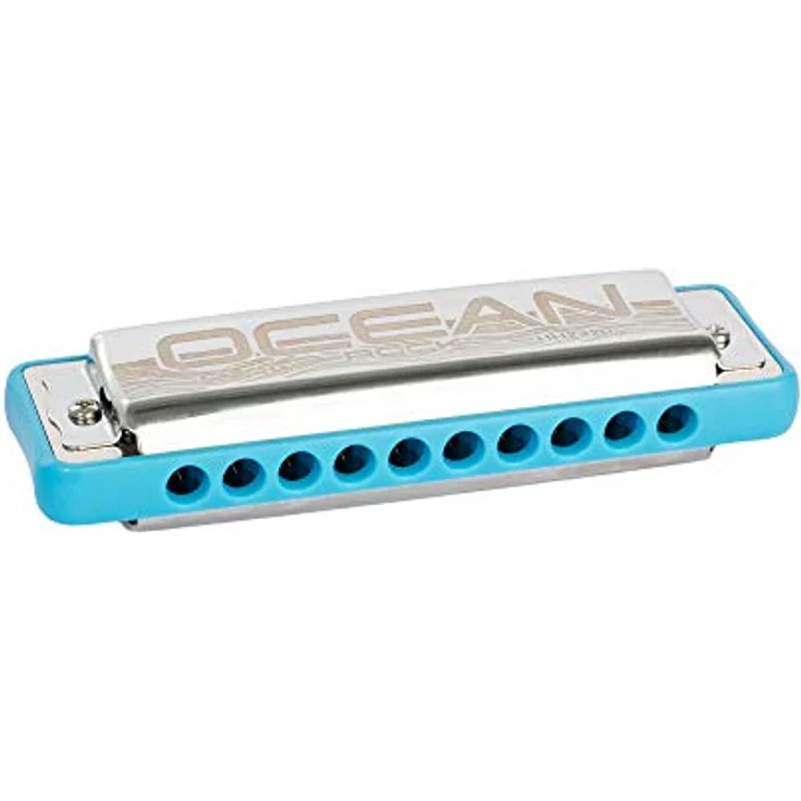 Cascha HH-2324 Ocean Rock Blue G, Diatonische Mundharmonika in G-Dur mit 20 Stimmzungen aus Phosphor-Bronze, blau – Bild 2