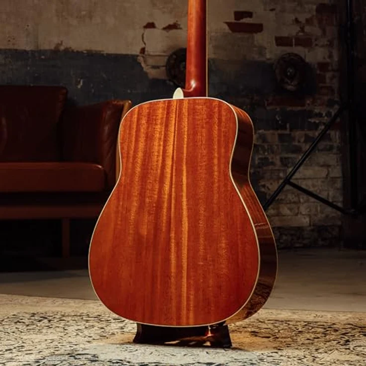 Yamaha FG820L NTII, Linkshänder Akustikgitarre mit massiver Fichtendecke, Mahagoni Boden & Zargen, Naturfinish – Bild 4