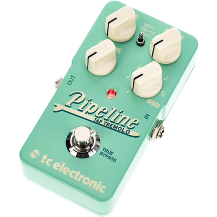 tc electronic Pipeline Tap Tremolo, editierbares Tremolo Pedal mit Vintage und modernen Sounds, Tap Tempo & Volume Boost, TonePrint-enabled