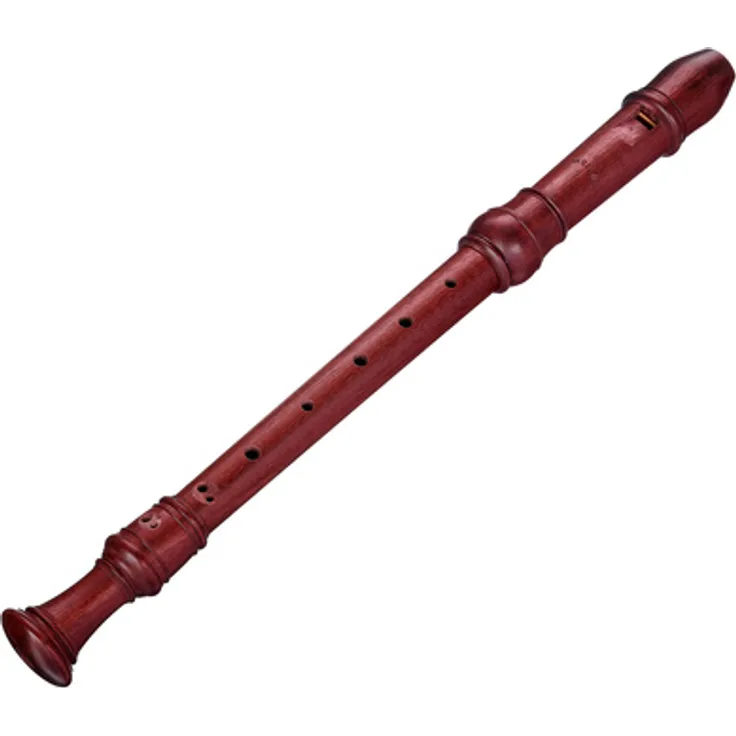 Moeck 4309 Rottenburgh Alto, Altblockflöte aus Amaranth mit barocker Griffweise, Doppelloch, a1 = 442 Hz, inkl. Etui, Wischerstab und Pflegeanleitung
