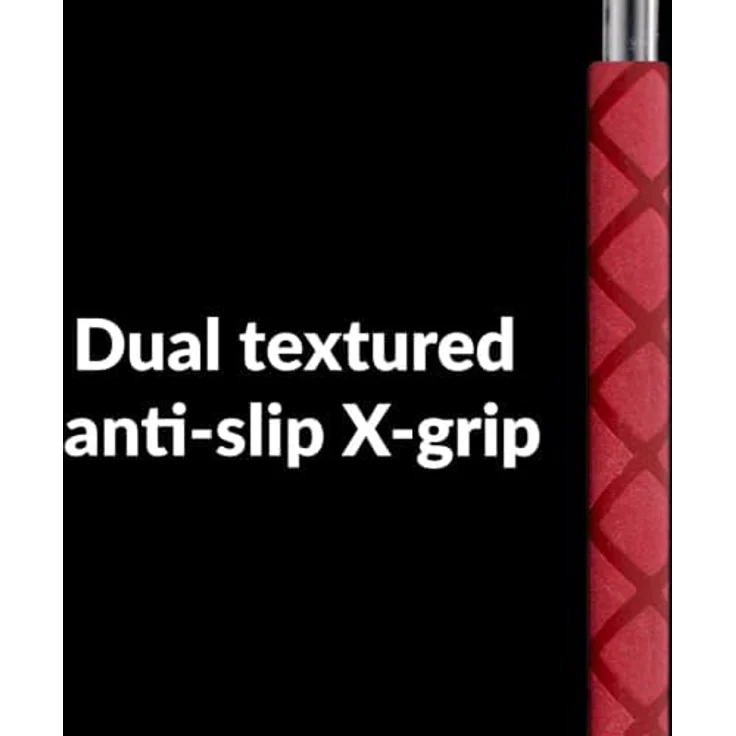 Adoro SPS Silent Sticks Signature, Drumsticks mit rotem Griff, geringerer Lautstärke und Gelenkschonung, 16,5mm Schaft, medium harter Nylontip – Bild 6