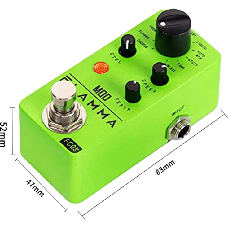 Flamma FC05 Multi Modulation, digitales Gitarren-Effektgerät mit 11 Algorithmen, 9V/130mA – Bild 8