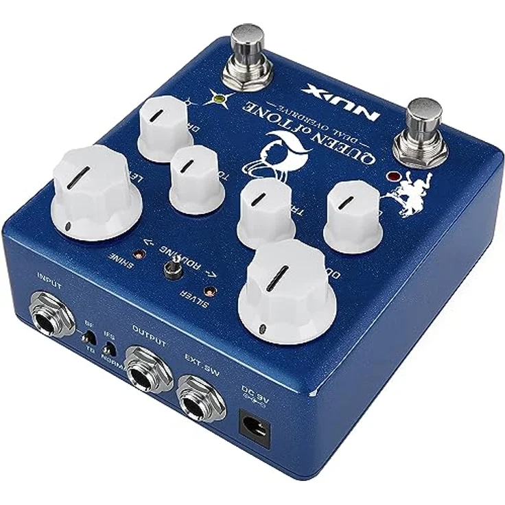 Nux Queen of Tone Overdrive, Effektpedal für E-Gitarre mit True/Buffered Bypass und 6 Reglern – Bild 3