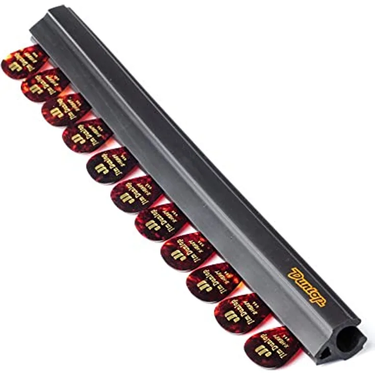 Jim Dunlop Plektrumhalter für Mikrofonständer, 30mm, Schwarz, Made in USA