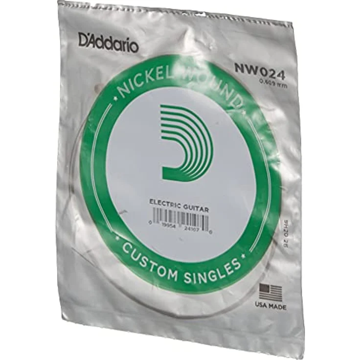 Daddario NW024, Einzelsaite für E-Gitarre, Nickel Round Wound, 024w Stärke – Bild 3