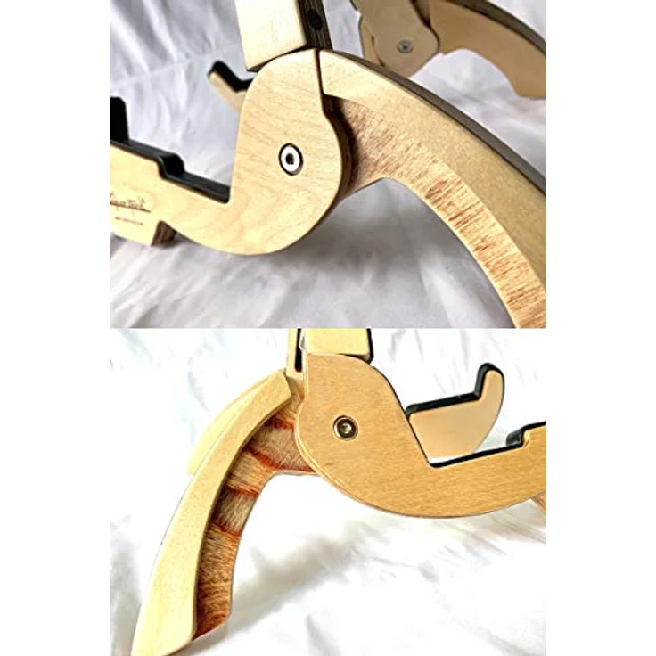 Cooperstand Pro-GB Birch Guitar Stand, klappbarer Gitarrenständer aus 13-lagigem Birkensperrholz für Akustik- und E-Gitarren, inkl. Tasche – Bild 4