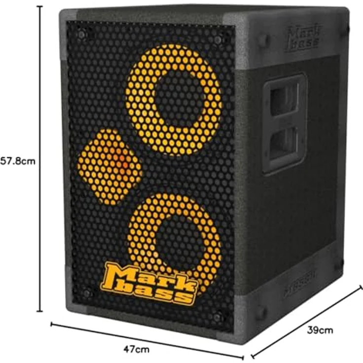 Markbass MB58R 102 Energy Box 8, Bass Box 2x10" Neodym Lautsprecher, 400 W/8 Ohm, Frequenzbereich 40 Hz-20 kHz, biologisch abbaubares Gehäuse, 9,8 kg – Bild 4