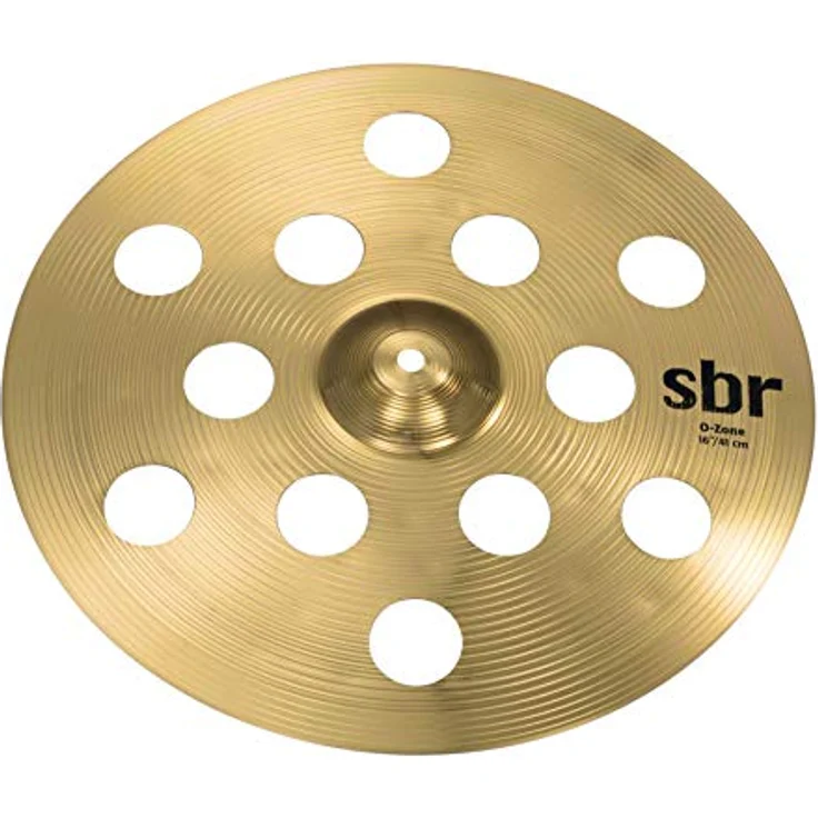Sabian 16" SBR O Zone, druckvolles Crash-Becken aus SBr Messing für Akzente, einjährige Garantie – Bild 2
