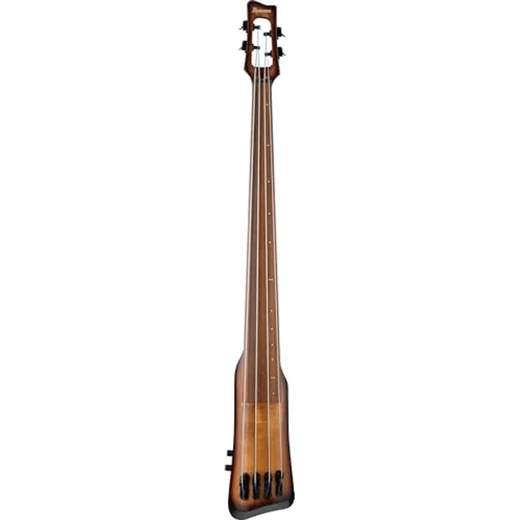 Ibanez UB804-MOB, Elektronischer Kontrabass aus Ahorn mit 5-teiligem Halls-Korpus, Mahogany Oil Burst Finish, aktiver Klangregelung und inklusive Tama Roadpro Ständer und Gig Bag – Bild 2