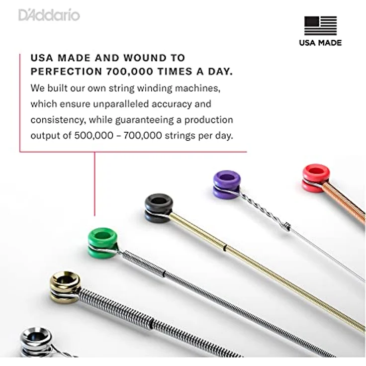 D'Addario EPS165 E-Bass Gitarrensaiten, Saitensatz für E-Bass 045-105, XL ProSteels Round Wound – Bild 5