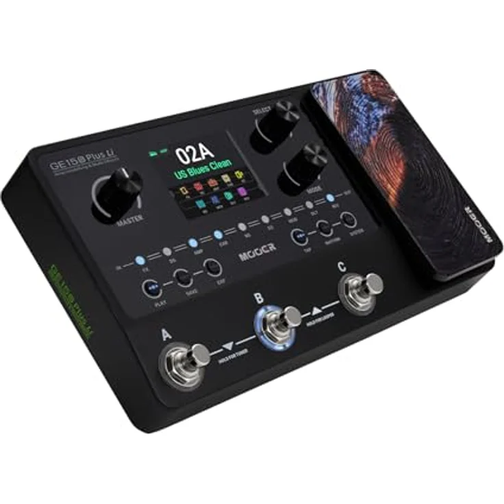 Mooer GE150 Plus Li Amp Modeling, Gitarren-Multieffekte mit 55 Verstärkermodellen, 170 Effekten, 7,4 V Akku und 2.8" Touch Screen – Bild 7