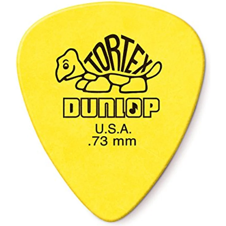 Dunlop Plectrums Tortex STD 0,73mm, Set mit 72 Stück, gelb – Bild 4