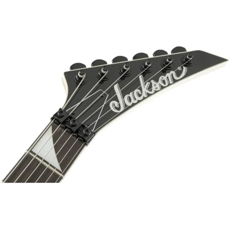 Jackson JS32 Rhoads AH BK, E-Gitarre mit Pappel-Korpus, Ahorn-Hals, Floyd Rose Tremolo, Schwarz mit weißen Bevels – Bild 8