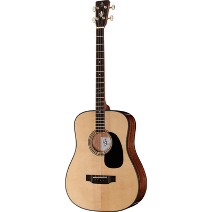 Harley Benton Custom Line CLT-20S NT Tenor, Tenorgitarre mit massiver Sitka Fichtendecke, Okoume Korpus, natur hochglänzend, 3/4 Dreadnought