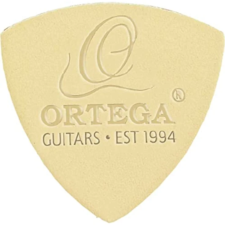Ortega UKEPICK-ASS, Plektren für Ukulele und Gitarren mit Nylonsaiten, echtes Leder, weich und extra lang, 3er Set in schwarz, weiß und rot – Bild 4