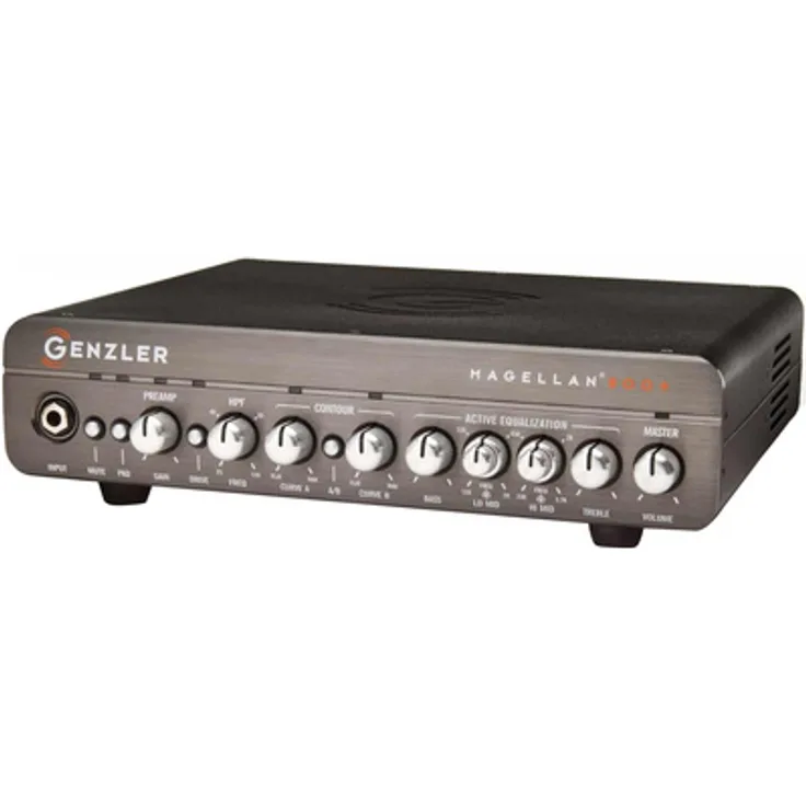 Genzler Magellan MG800+, Transistor E-Bass Verstärker Topteil mit 800 Watt Leistung und erweitertem EQ
