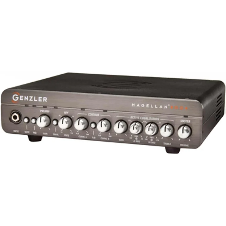 Genzler Magellan MG800+, Transistor E-Bass Verstärker Topteil mit 800 Watt Leistung und erweitertem EQ