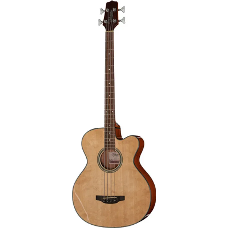 Takamine GB30CE-N2 Natural, Akustikbass Jumbo mit massiver Fichten-Decke, Mahagoni-Korpus, Ovangkol-Griffbrett und TK40B Pickupsystem