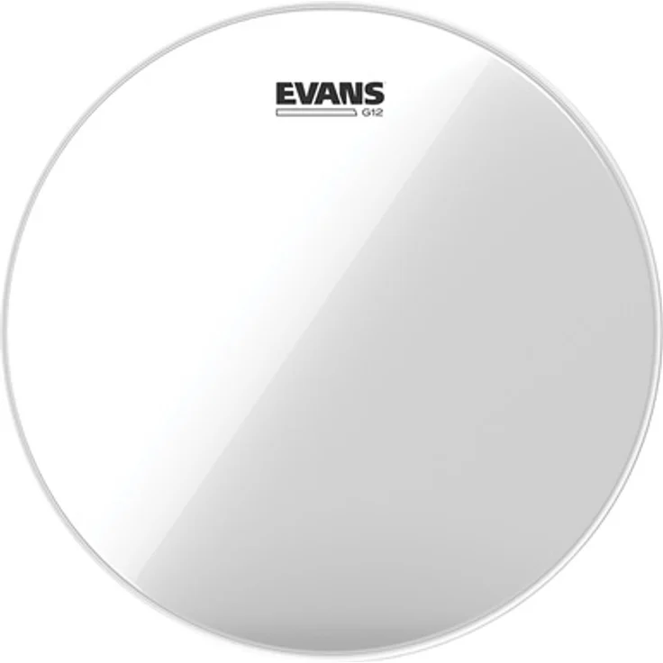 Evans 18" G12 Clear TomTom, Schlagzeugfell mit 0,3 mm Stärke für warmen Sound und hohe Flexibilität – Bild 1