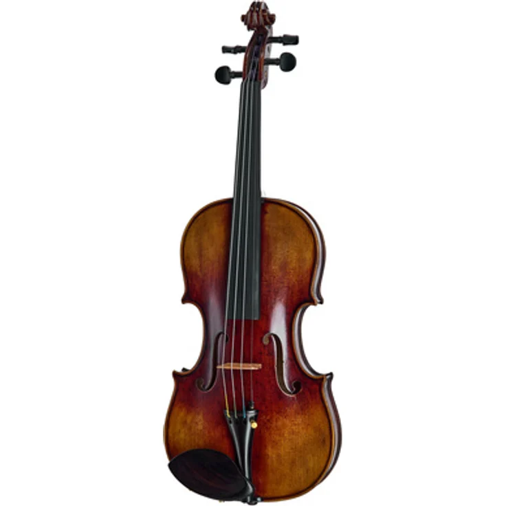 Hidersine Espressione Violin Set Stradivari 4/4, vollmassive Violine mit Fichtendecke und Ahornboden, inkl. Bogen und Zubehör