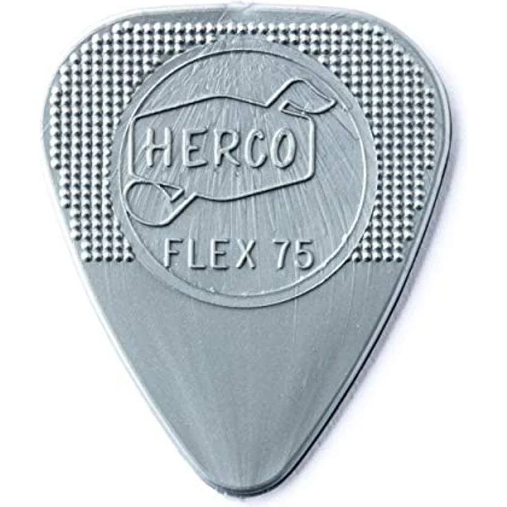 Dunlop Herco Flex 75 Pick Heavy, Plektrum Pack mit 12 Stück, Standardform, Nylon, rutschfest – Bild 1