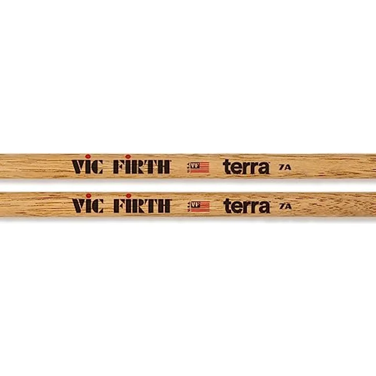 Vic Firth 7A Terra Series, Hickory Drumsticks mit Tear Drop Wood Tip, 394 mm Länge, 13,7 mm Durchmesser – Bild 3