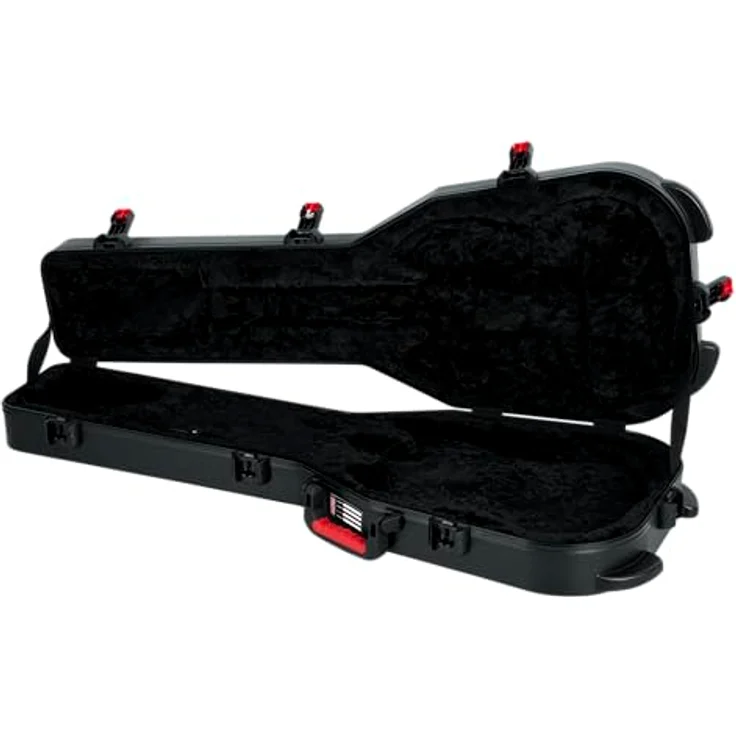 Gator TSA DC Guitar Case, Koffer für Double Cut E-Gitarre mit TSA-zugelassenem Zentralverschluss, schwarz – Bild 13