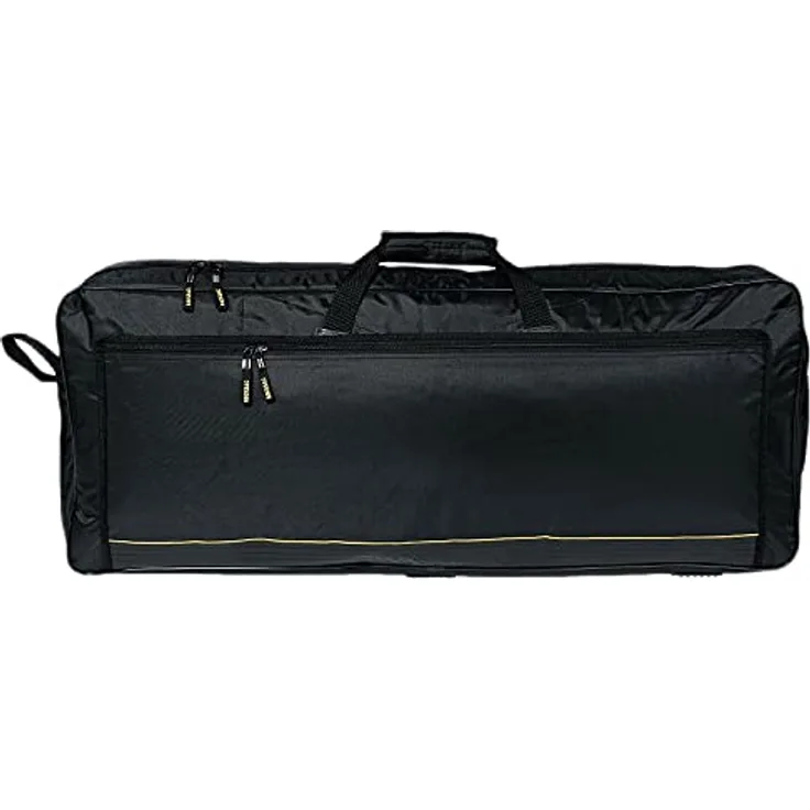 Rockbag RB 21515 B, strapazierfähige Keyboardtasche aus Nylon, 15 mm Polsterung, schwarze Farbe, mit Außentasche für Zubehör