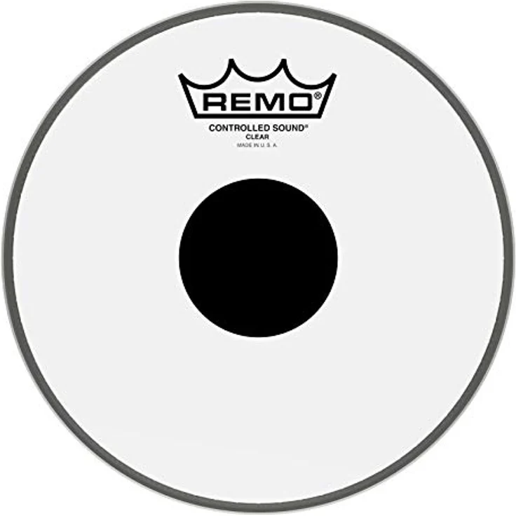 Remo 08" CS Clear, Schlagzeugfell mit Black Dot, einsichtig, für Rock und Funk – Bild 2