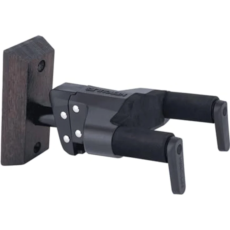 Hercules Stands HCGSP-38WBW+, Gitarrenwandhalter mit Auto Grip System und verbesserter Moosgummipolsterung, braun – Bild 2