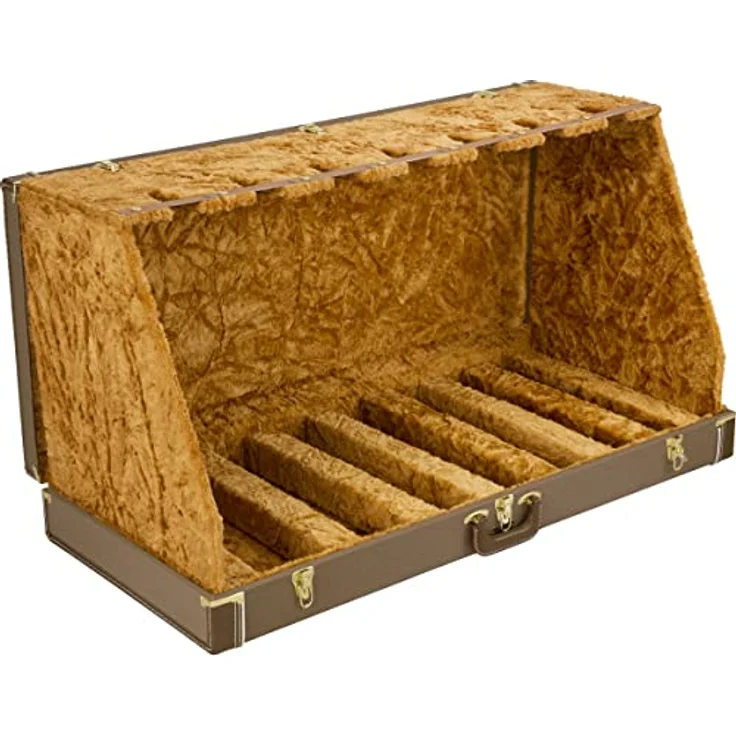 Fender Classic Series Case Stand 7 BR, Aufklappbarer Gitarrenständer für bis zu sieben Instrumente, braun – Bild 2