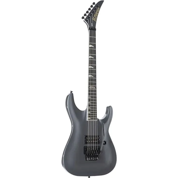 Kramer Guitars SM-1 H Tronius Silver, E-Gitarre aus Mahagoni mit Seymour Duncan JB Tonabnehmer und Floyd Rose Tremolo