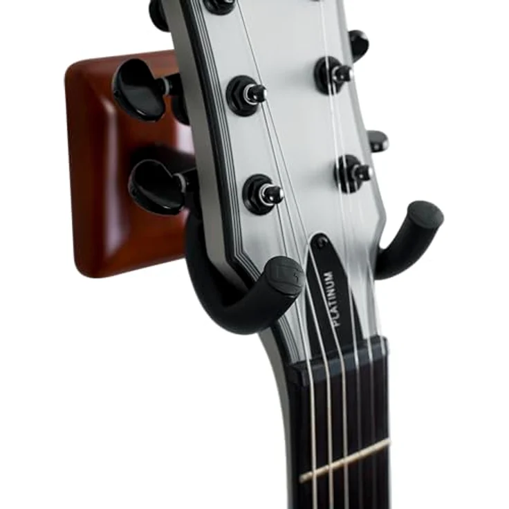 Gator Frameworks GFW-GTR-Hanger Mahagoni, Wandmontierter Gitarrenständer für E-Gitarren, Akustikgitarren und Bässe mit rutschfestem Drehgelenk und Schaumstoffkissen – Bild 7