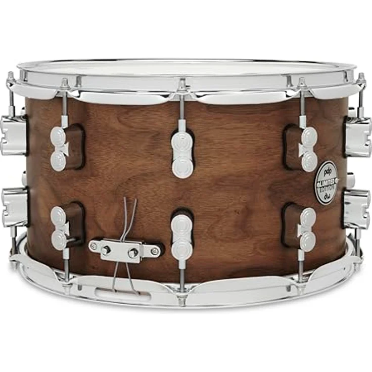 DW PDP 14"x08" Walnut Snare, 20-lagiger Ahornkessel mit Walnussholz-Finish, chrom Hardware, matt lackiert – Bild 3