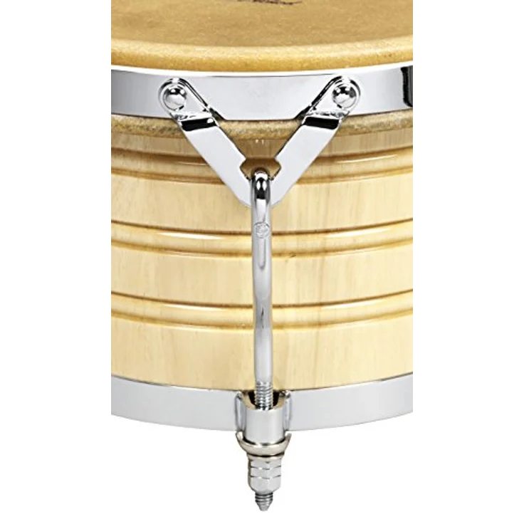 LP 201A-3 Generation III Bongo Set, Siam Oak Wood, 7 1/4 + 9 Zoll, Natural Light Wood Finish, Chrome Hardware – Bild 4