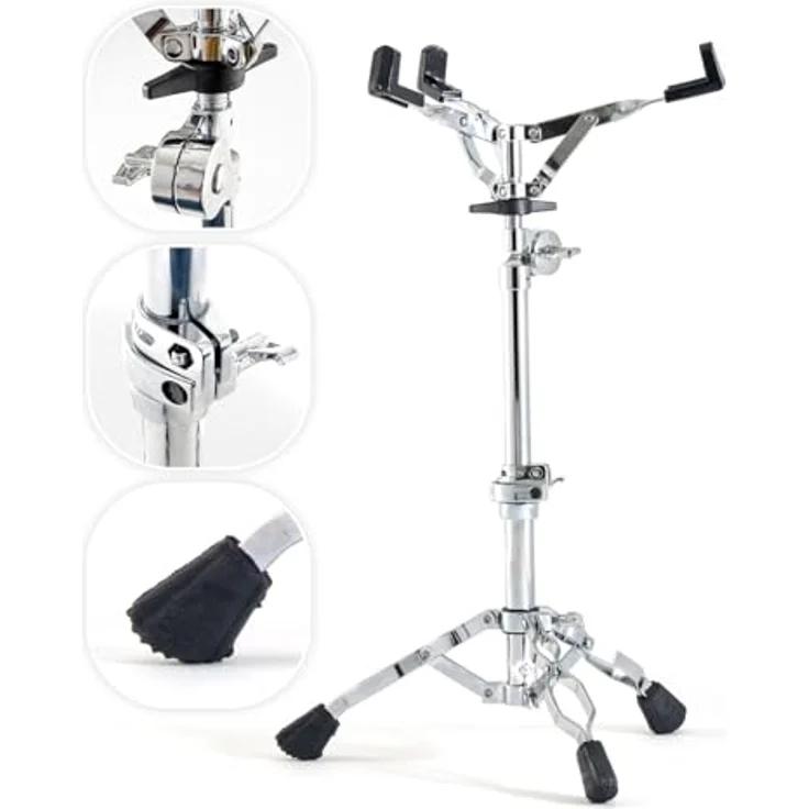 Dixon PSS9 Heavy Snare Stand, doppelstrebig für 10" - 15" Snares, höhenverstellbar 410 - 610 mm, mit Scale Tilter und Key Bolt Memory Lock – Bild 2